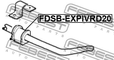 Втулка стабилизатора FORD Explorer (94-02) заднего FEBEST FDSB-EXPIVRD20 FEBEST