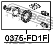 Ремкомплект передн суппорта HONDA CIVIC FD 4D 2006-2012 0375-FD1F 0375-FD1F FEBEST