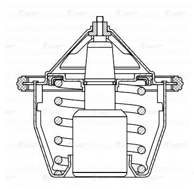 Термостат для а,м Subaru Forester 02-,Forester 08-,Legacy 94- 78°С термоэл. LT 2 LT 2201 LUZAR
