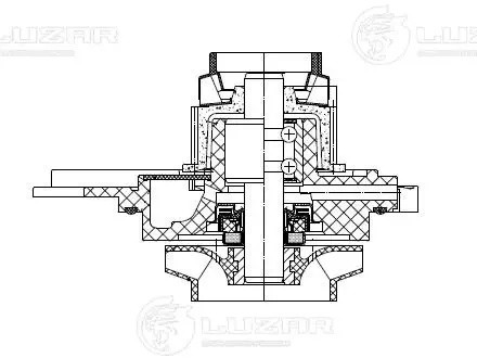 VW GOLF VI (2009-2013) ТОЛЬКО ПОМПА LWP18H6 LUZAR