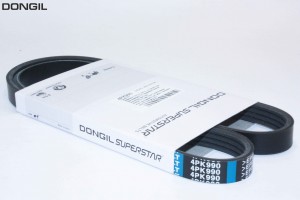 Ремень приводной поликлиновой 4PK990 HYUNDAI Sonata 2,3,Elantra (90-) генератора 4PK990 DONGIL