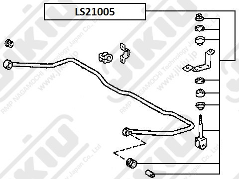 Тяга стабилизатора LS21005 LS21005 JIKIU