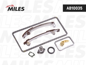 Комплект цепи ГРМ TOYOTA AVENSIS 2.0i/2.4i 16V 1AZFE/2AZFE 01- без звезды (INA 5 AB10035 MILES