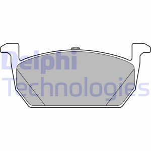 LP1653 колодки дисковые п.\ Peugeot 307, Citroen Xsara 1.6-2.0/HDi 00> LP1653 DELPHI