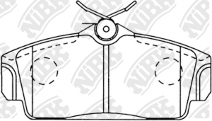 Колодки передние (NISSAN ALMERA N16, PRIMERA P11) PN2230 PN2230 NIBK