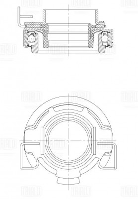 Муфта выкл. сцеп. Toyota Hilux VII (04-) 2.5D-4D (мех.) (CT 1906) CT1906 TRIALLI