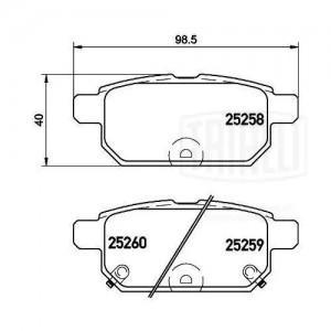 Колодки торм. Suzuki Swift (11-) диск. зад. (PF 4100) PF4100 TRIALLI