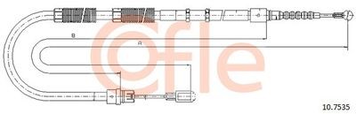 Трос стояночного тормоза COFLE 92107535 COFLE