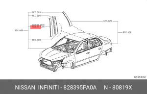 828395PA0A Накладка 828395PA0A NISSAN