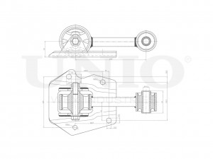 Опора двигателя задняя RMP-15156 UNIO