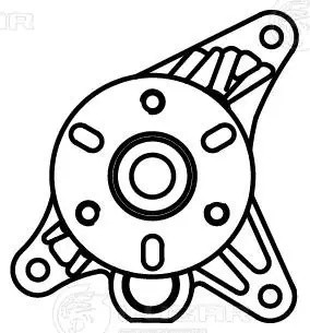 Насос водяной для а.м Land Rover Discovery IV (09-),Range Rover Sport I (05-) 3. LWP 1013 LUZAR