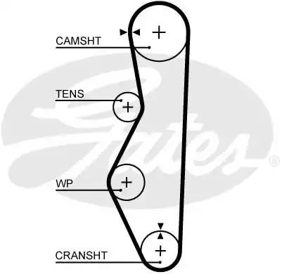 Ремень ГРМ ВАЗ-2108 усиленный GATES 5521XS GATES