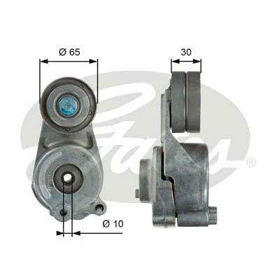 ролик натяжной!\ MB W204/S204/W203/Sprinter 3.0CDi 05> T39062 GATES