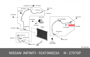 кольцо 92473-N823A NISSAN