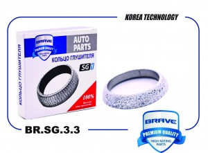 Кольцо глушителя BR.SG.3.3 6001547473 Lada Largus 8V, Logan, Sandero {52*67*11} BRSG33 BRAVE