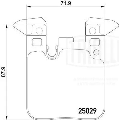 Колодки торм. BMW 3 (F30) (11-) диск. зад. (M-Technics) (кмп. с датч.) (PF 4013) PF4013 TRIALLI