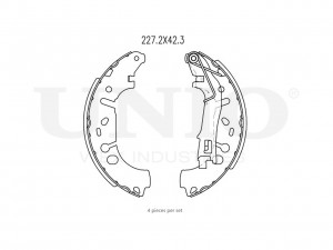 Колодки тормозные бараб. задние BRP-10009 UNIO