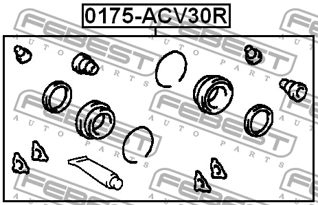 Ремкомплект тормозного суппорта 0175-ACV30R 0175-ACV30R FEBEST