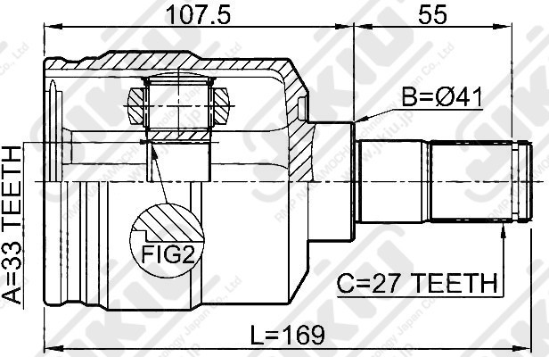 ШРУС JC11037 JC11037 JIKIU