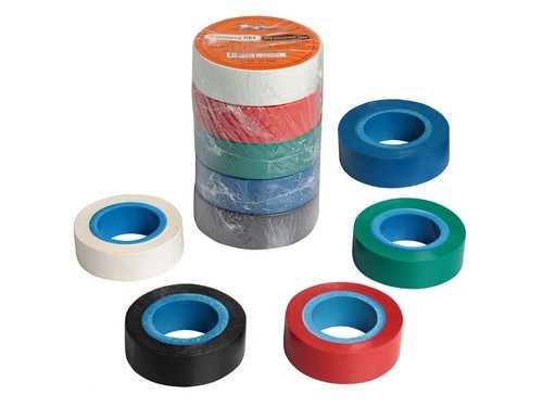 Изолента ПВХ, набор 5 шт. в компл.(син.,чёр.,кр.,зел., бел.), 19 мм 10 м AIT-P-1 AIT-P-17K AIRLINE