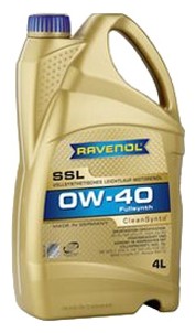 Моторное масло RAVENOL SUPER SYNTHETIK OIL SSL 0W-40 4л (111110800401999) 401483 4014835718791 RAVENOL