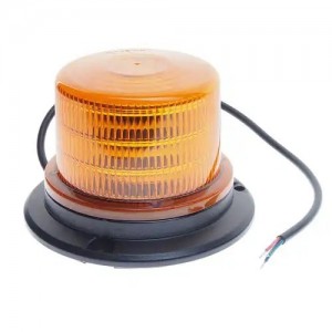 Маяк импульсный 12/24V светодиодный стационарный желтый MEGAPOWER 37034006 MEGA POWER