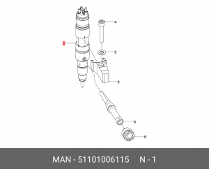 форсунка! \MAN D0834/36 51101006115 MAN