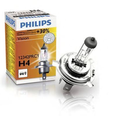 H4 12V-60/55W+30% +30% P43t 12342PRC1 PHILIPS