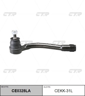 Наконечник рулевой тяги HYUNDAI Verna (05-) KIA Rio (05-) левый CTR CE0328LA CTR