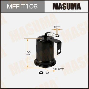 фильтр топливный!\ Toyota Land Cruiser 4.7 98> MFFT106 MASUMA