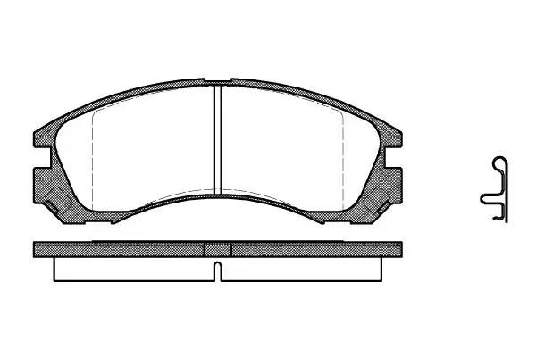 354 22 765FDB=572370B !колодки дисковые п.\ Mitsubishi Space Wagon 2.4GDi 98>/Ge 0354.22 REMSA