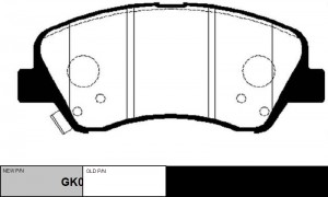 Колодки тормозные HYUNDAI Accent 2010 ~ / Solaris 2010 ~ / I30 2011 ~ / Veloster GK0500 CTR