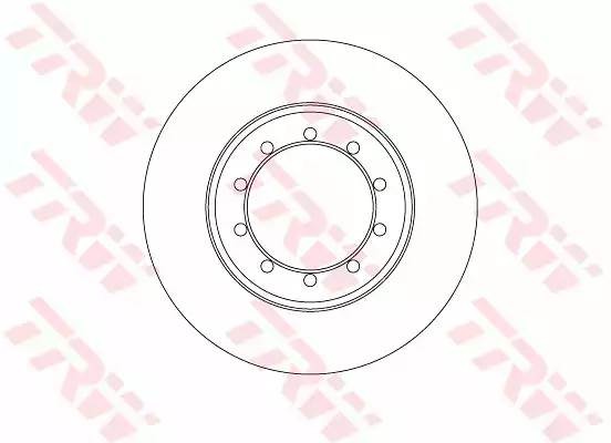 Диск тормозной задний FORD TRANSIT 06-14 сдвоен шины DF6711 DF6711 TRW