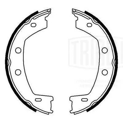 Колодки торм. Land Rover Freelander 2 (06-) барабан. ст. торм. 185x35 (GF 4621) GF 4621 TRIALLI