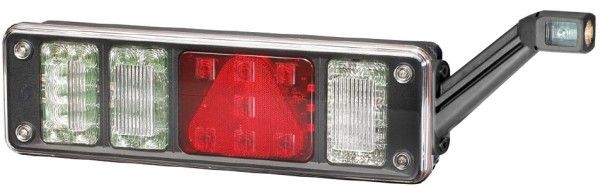 фонарь зад.многосекц.!LH 6-секц.прям.черн.корп.гибрид ламп.с LED секц.,с рогомKR 2VP340961-111 HELLA
