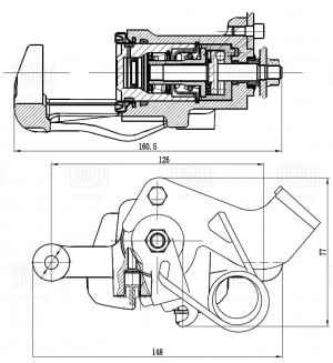 Суппорт торм. Kia Rio (10-) зад. прав. d=34мм (CF 032019) CF032019 TRIALLI