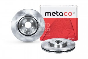 Диск тормозной передний вентилируемый 3050257 METACO