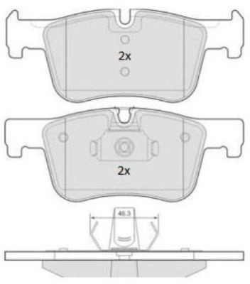 колодки дисковые передние!\ BMW F20/F21 1.6-1.8i/2.0D 11> FBP1873 FREMAX