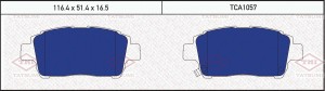 колодки дисковые перед.!\ TOYOTA Yaris 99> TCA1057 TATSUMI