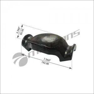 Сегмент BPW стремянки двойной под рессору L=70 (балка d=120мм) MANSONS 300401 MANSONS