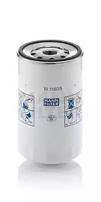 Фильтр масляный W 1160-5 MANN FILTER