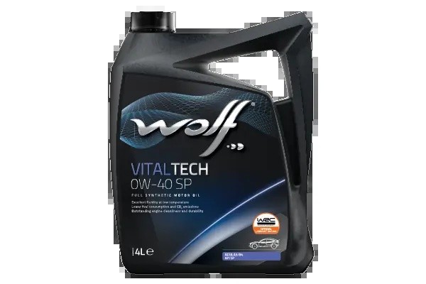 WOLF VITALTECH 0W40 SP 4L BMW LONGLIFE-01 MB 229.5 PORSCHE A40 VW 502.00 VW 505. 1048898 WOLF