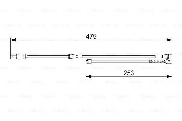Датчик износа тормозных колодок BMW X1 (F48) передний BOSCH 1 987 473 548 BOSCH
