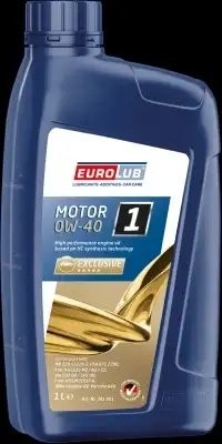 Масло моторное EUROLUB Motor 1 SN/CF 0W40 синт.1л 241001 EUROLUB