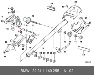 БОЛТ МЕТАЛЛИЧЕСКИЙ 32 31 1 160 255 BMW