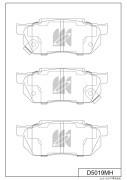 Колодки тормозные дисковые перед HONDA CIVIC V (EG) 91-95 D5019MH D5019MH MK KASHIYAMA
