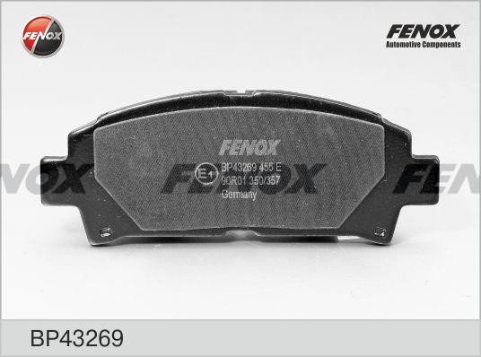 КОМПЛЕКТ ТОРМОЗНЫХ КОЛОДОК BP43269 FENOX