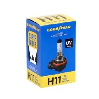 Лампа 12V H11 55W PGJ19-2 Super White GOODYEAR GY010116 GOODYEAR