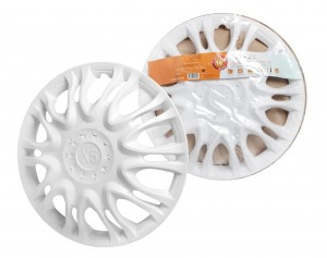 Колпаки колесные декоративные R16 белый "AIRLINE" X5 (2 шт.) (передние для а/м Г AWCC-16-13 AIRLINE