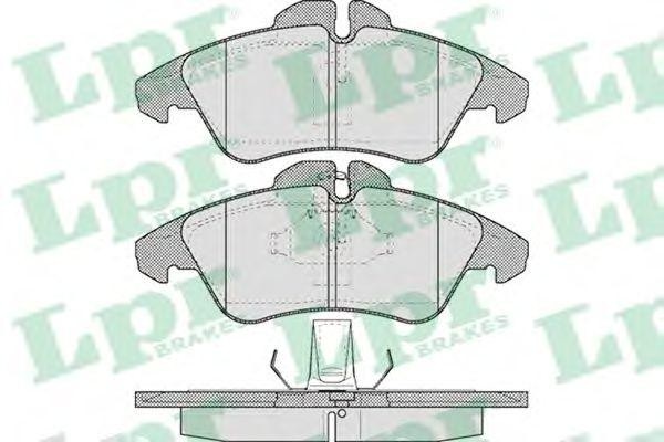 Комплект тормозных колодок 05P608 05P608 LPR